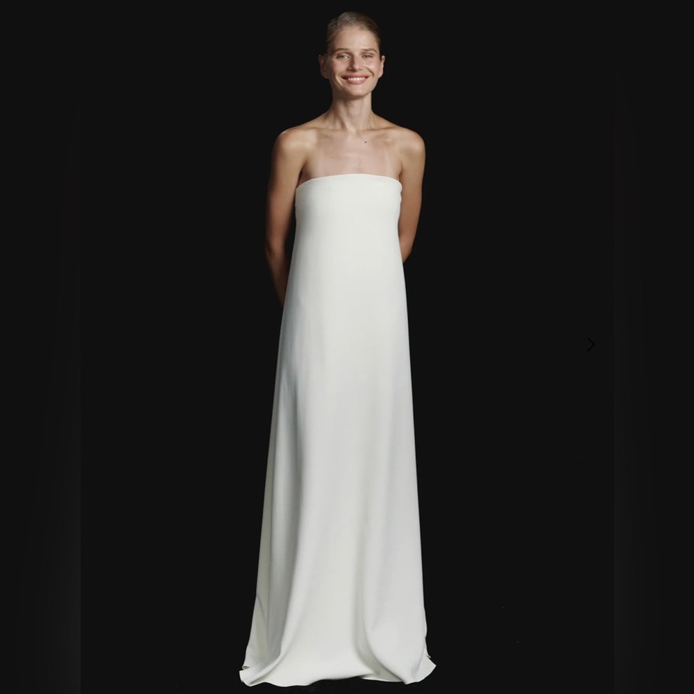 Brand New Strapless Wedding Dress with Hidden Corset